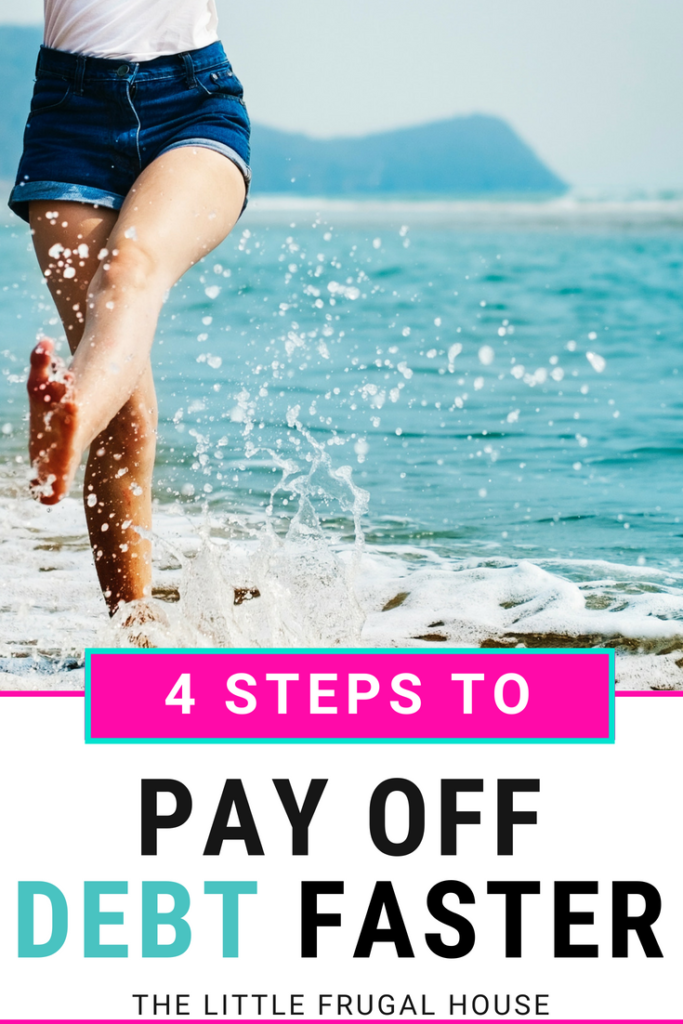 Just imagine the possibilities of a debt free life. What does that look like to you? Here's the 4 step system we are using to pay our debt off faster: