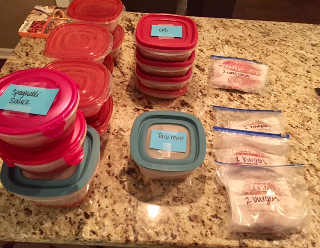 Save time cooking and get dinner on the table quick with this beef freezer cooking plan. Use the shopping list and steps to make 36 meals in 1 hour.