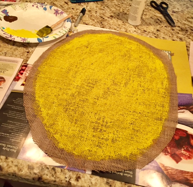 Super cute and easy DIY Tutorial to make Easter Burlap Door Hangers with step by step instructions, materials list, and lots of pictures!