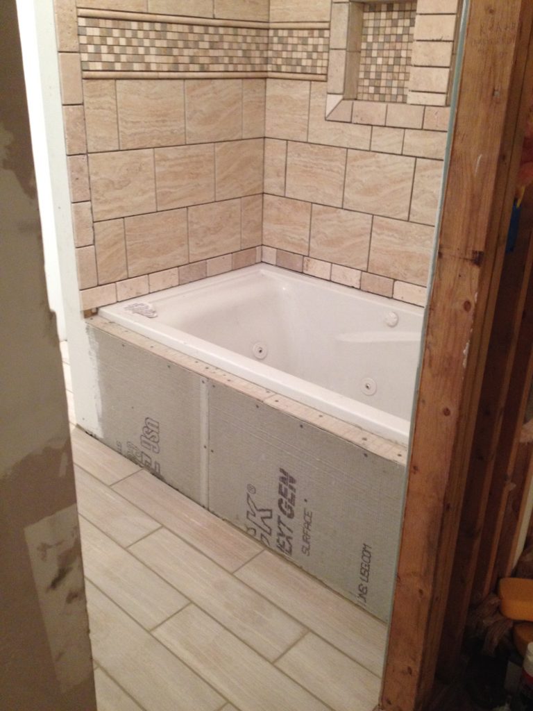 A full bathroom tear out and renovation, complete with tile shower, new vanity, and décor. Check out this bathroom renovation!