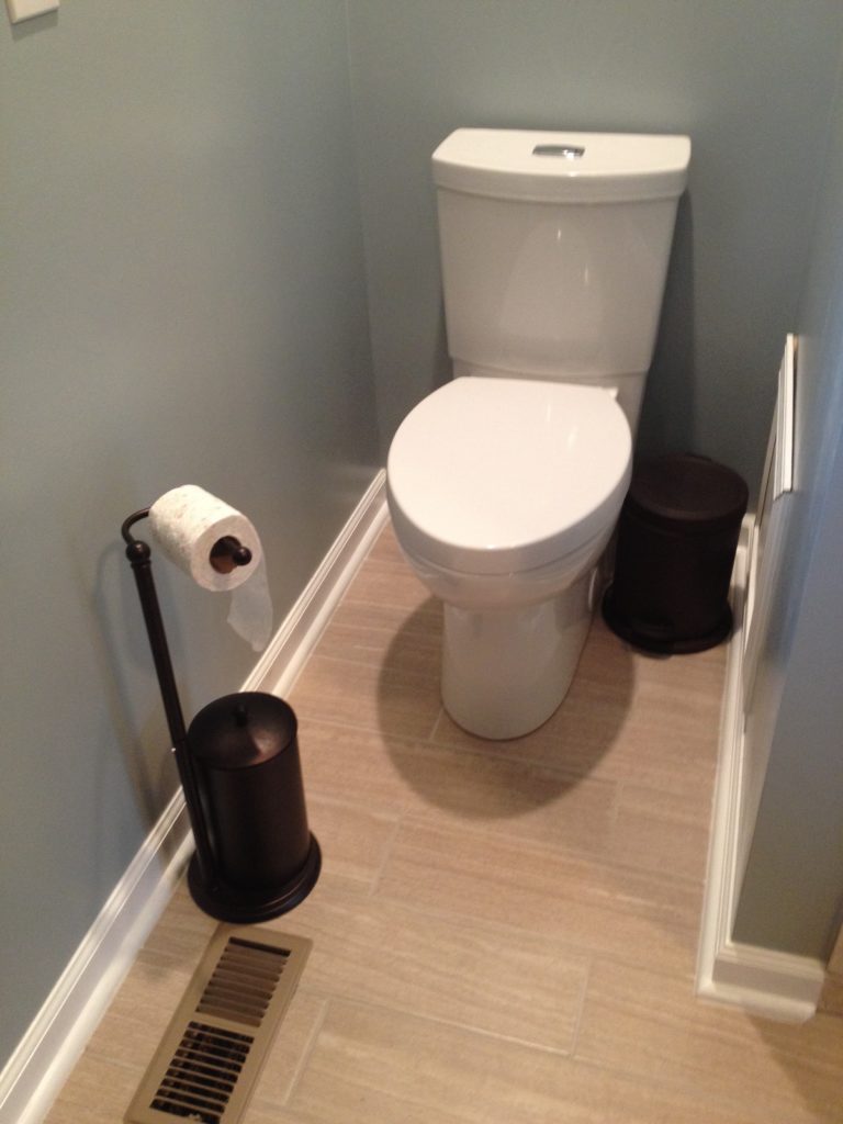 A full bathroom tear out and renovation, complete with tile shower, new vanity, and décor. Check out this bathroom renovation!