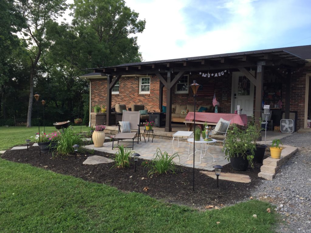Build your own patio farmhouse table with this easy plan and only $65! I love the way our table turned out and can't wait to have friends over! Build your own patio farmhouse table with this easy plan and only $65! I love the way our table turned out and can't wait to have friends over!