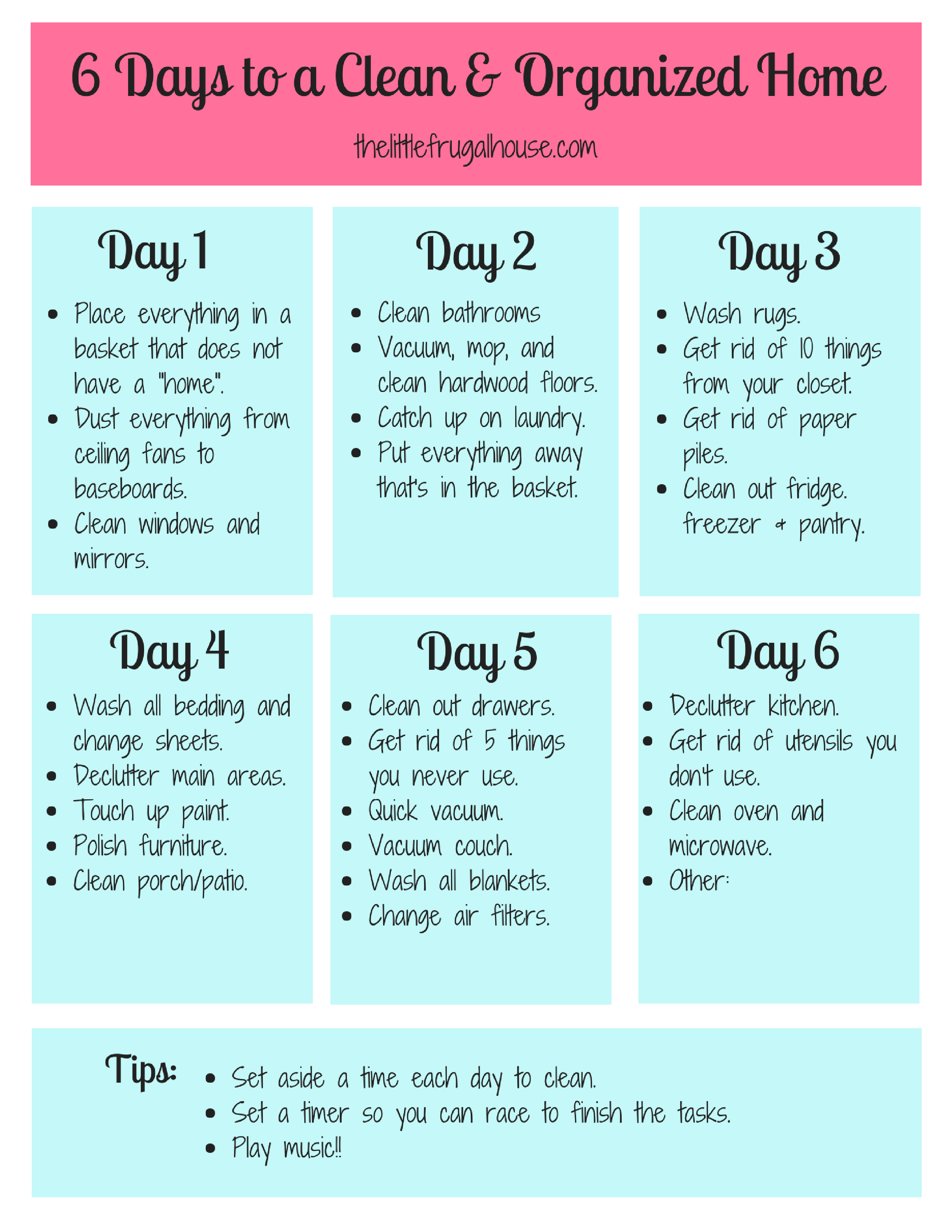 weekly-cleaning-schedule-6-day-planner-printable