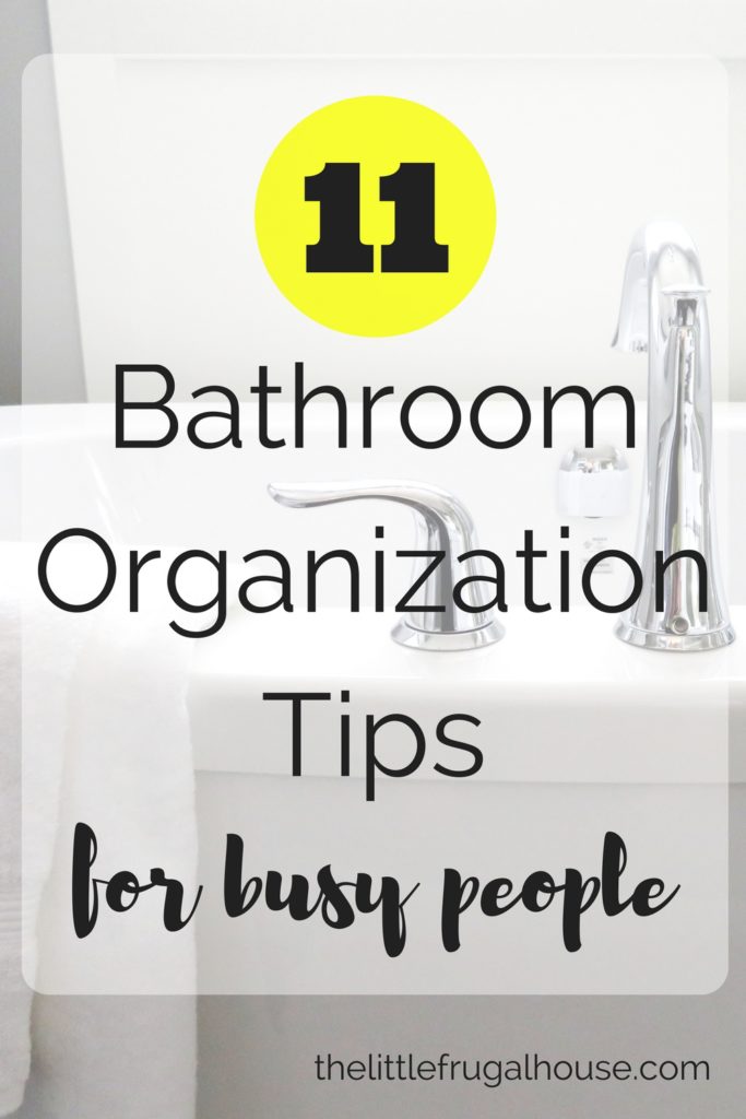 Is your bathroom one of the hardest places to organize? These bathroom organization tips for busy people will help to quickly get organized!