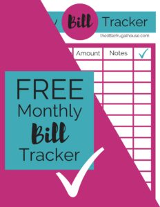 Never pay a late fee again! Get organized with this monthly bill tracker printable and keep up with all of your bills. This simple bill budget system works!