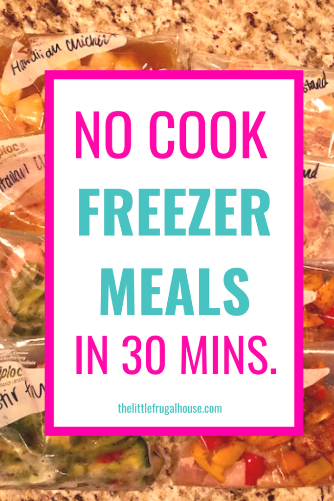 Simplify meal time and save money on food with these quick no cook chicken freezer meals. Freezer cooking makes dinnertime so much easier and you'll enjoy not wasting food or precious time.
