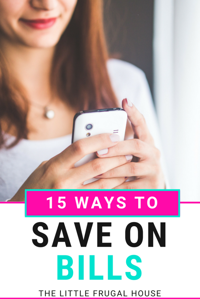 Save money every month but cutting costs on your bills. These 15 ideas of ways to save on bills will help you find new areas to save money. 