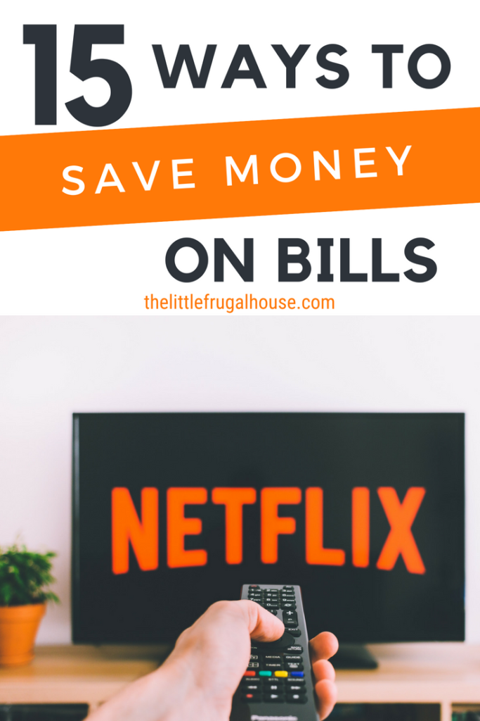 Save money every month but cutting costs on your bills. These 15 ideas of ways to save on bills will help you find new areas to save money. 