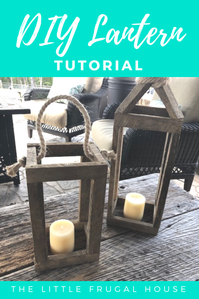 Make your own DIY rustic wood lantern with just a few supplies. These step by step instructions with detailed pictures will help you make your own. Decorate your lantern for Christmas, Fall, or anytime! 