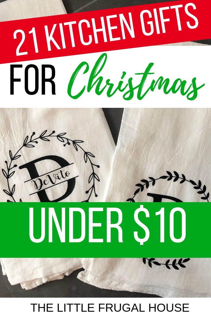 These are the best kitchen gifts for Christmas under $10 for the person that loves to cook and be in their kitchen. Give practical gifts to help them get the job done or fun gifts that make being in the kitchen a little more fun.