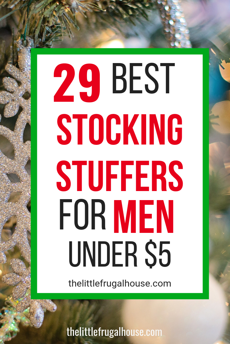 Fill your husband or boyfriend's stocking with his favorite things on a budget. These are the best stocking stuffers for men under $5. Grab some cheap goodies from the dollar store or online.