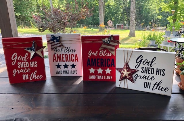 Make your own DIY 4th of July wood sign with this simple tutorial. Decorate for your 4th of July party in style. Budget friendly 4th of July decorations!