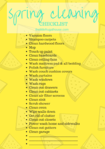 FREE Spring Cleaning Checklist & Planner Printable