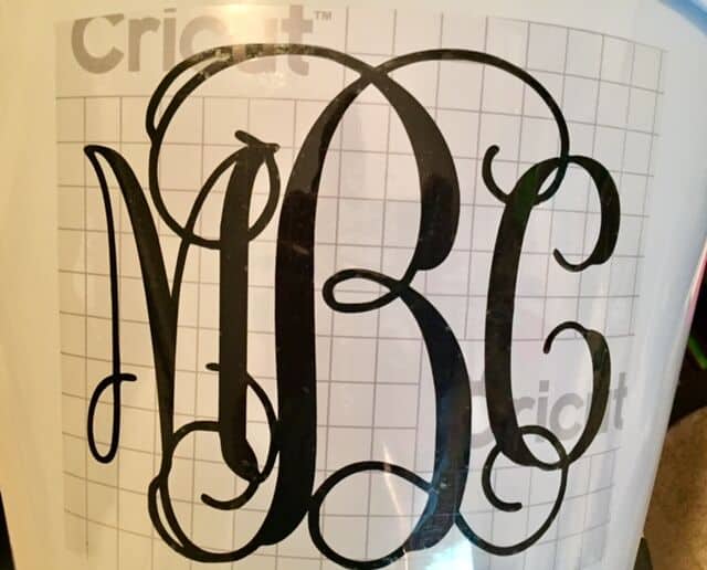 This is a great beginner project for Cricut crafters! Learn how to make a monogram drink bucket for a gift basket, bridal shower, or party drink bucket!