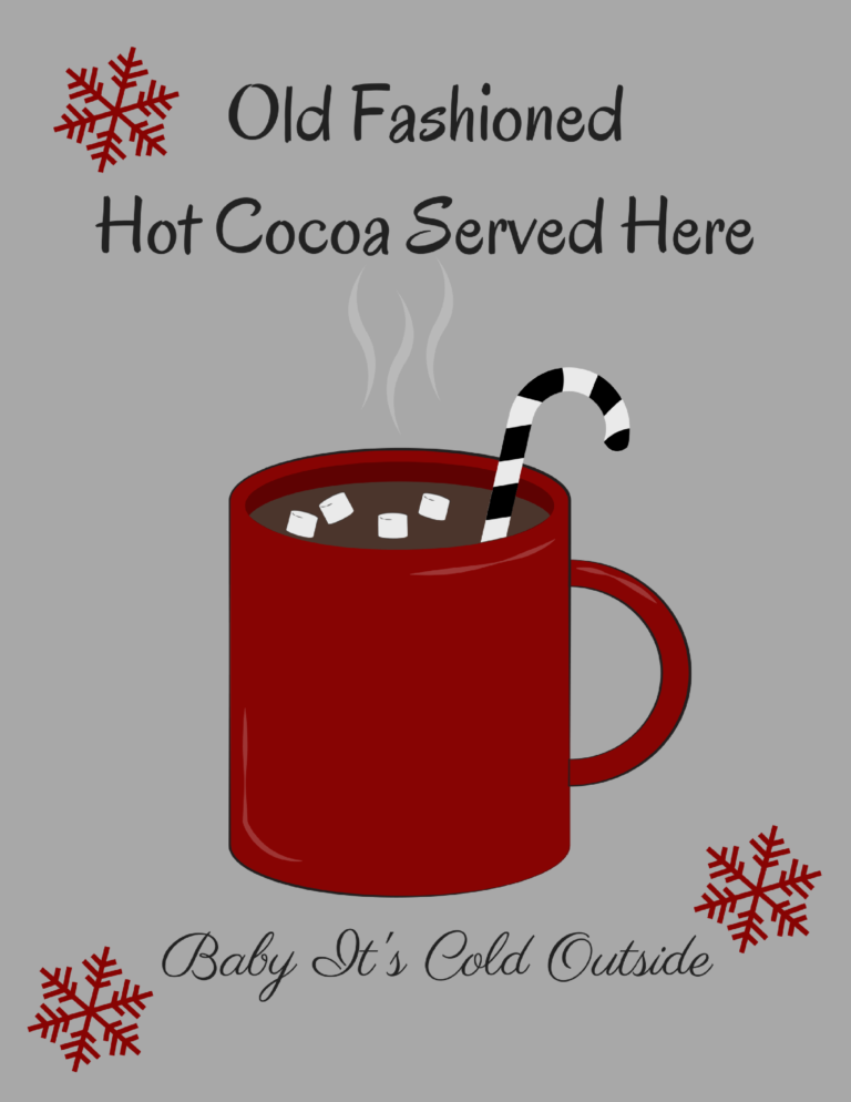 Free Christmas Printables - 8 Designs - The Little Frugal House