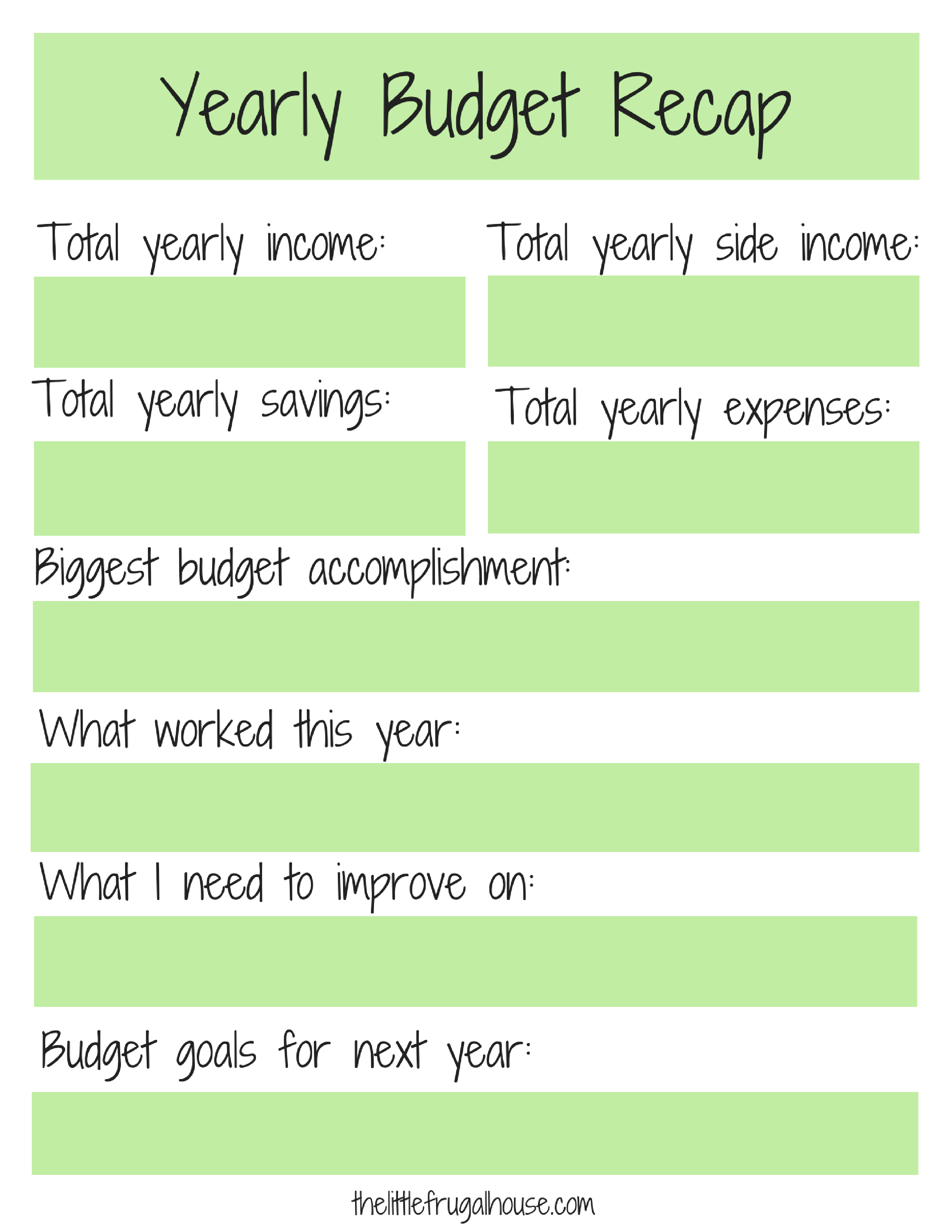 budget savings planner