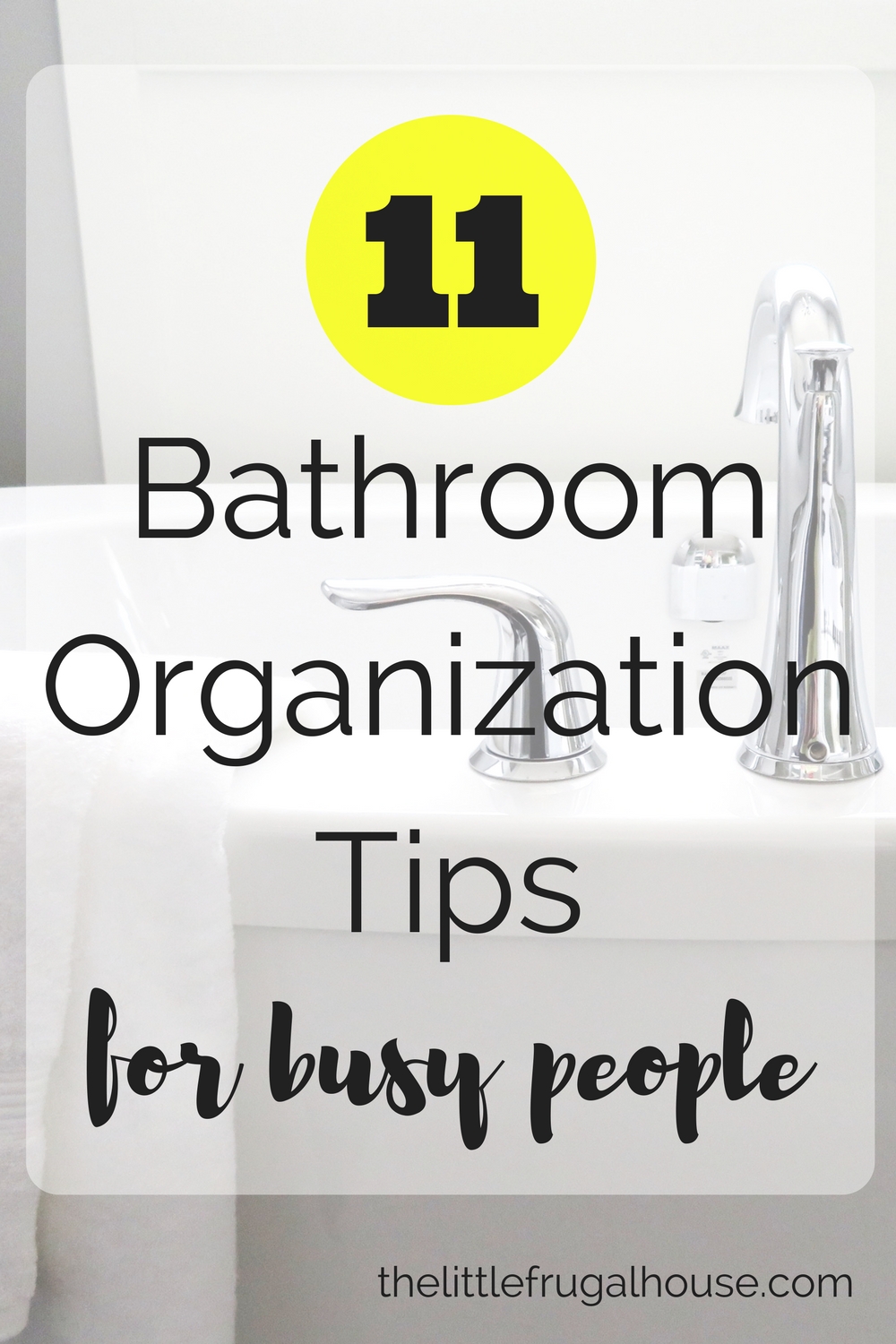Is your bathroom one of the hardest places to organize? These bathroom organization tips for busy people will help to quickly get organized!