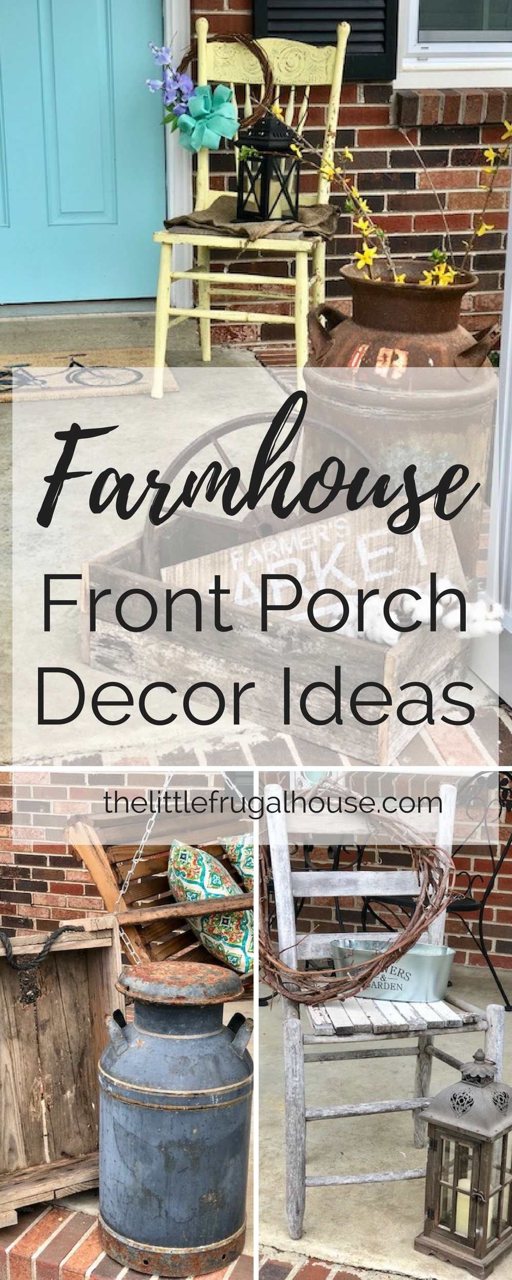 Update your front porch on a budget! These front porch farmhouse decor ...