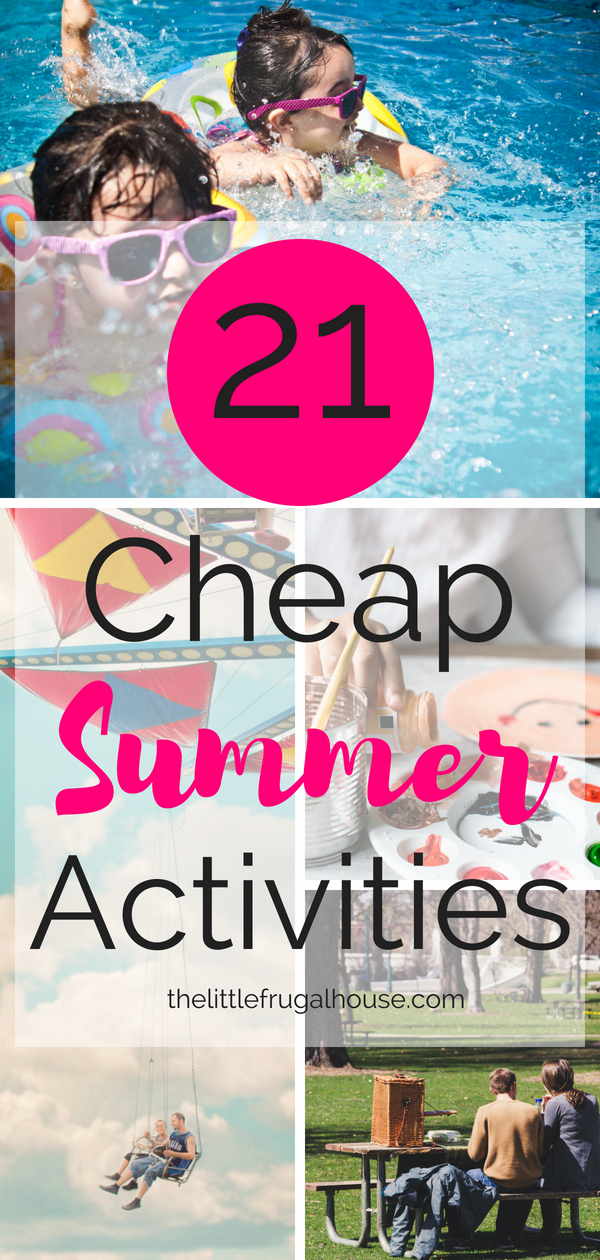 Looking for fun things to do this summer, but not wanting to wreck your budget? You don't have to spend a fortune to have a great summer! Try to plan days at home, no spend days, and cheap summer activities from this list to keep your family entertained without spending a fortune.