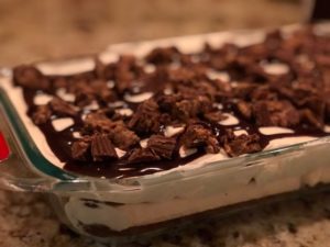 This is the easiest dessert ever! All you need are a few ingredients and about 10 minutes. This easy ice cream sandwich dessert is perfect for surprising your family or taking to a party. You'll love how little effort it takes and everyone else will just love it. Enjoy!
