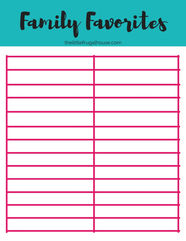 11 Tips to Succeed at Back to School Meal Planning - The Little Frugal ...