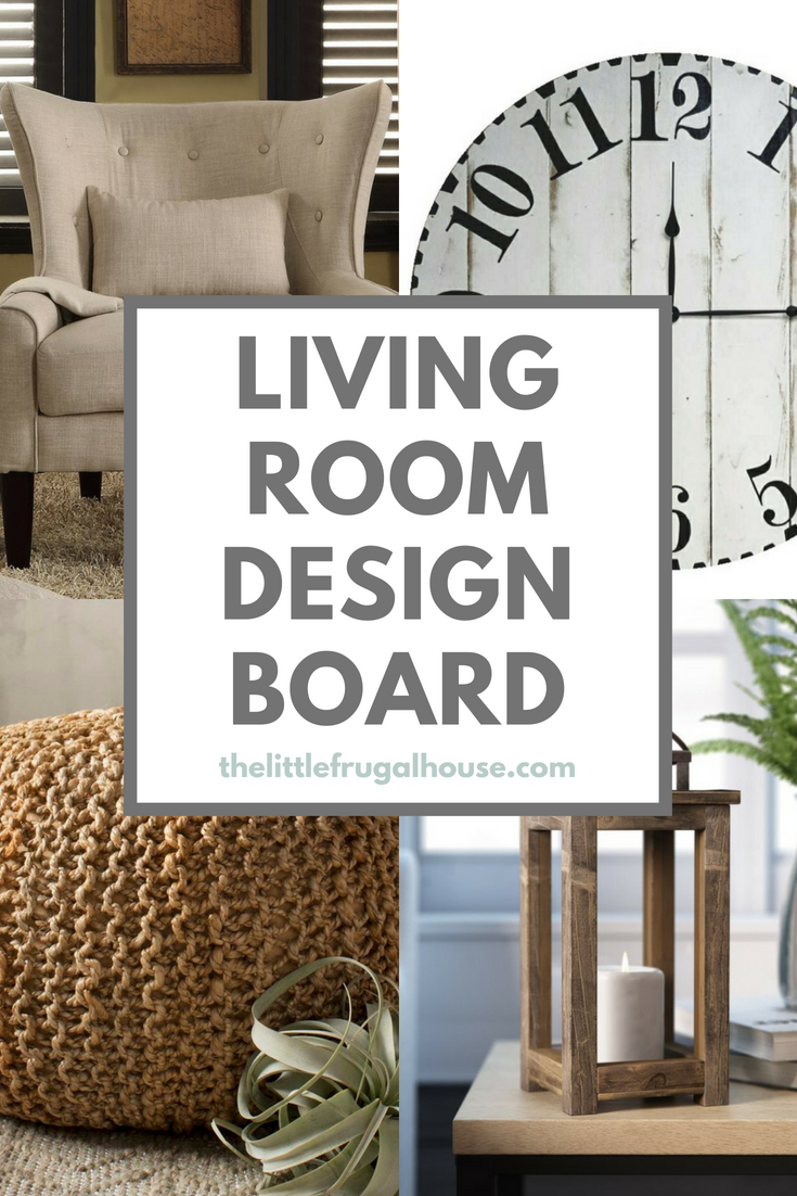 A living room makeover on a budget starts with a design board, a shopping list, and a whole lot of inspiration. I'm showing my design board, and where I plan to find décor on a budget.