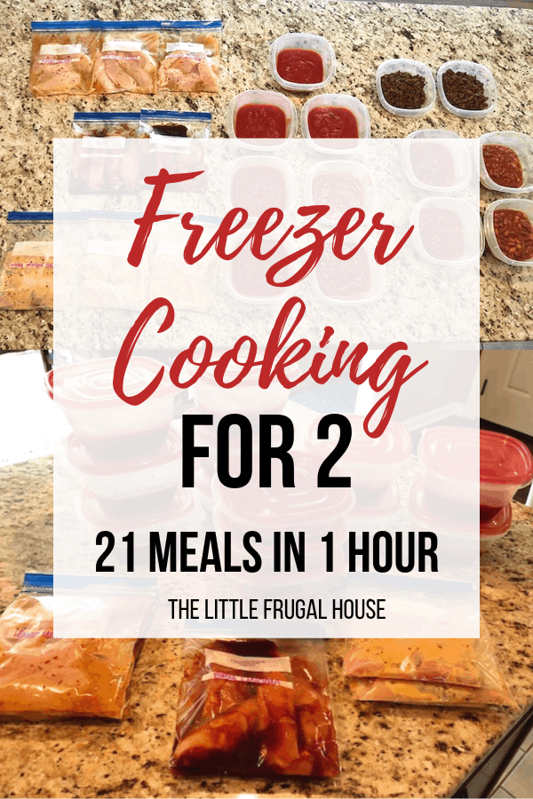 Freezer Cooking for 2: 21 Meals in 1 Hour - The Little Frugal House