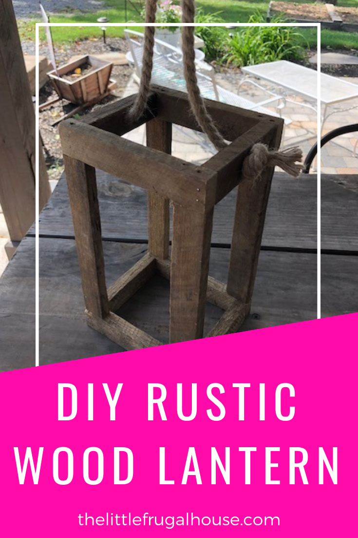Make your own DIY rustic wood lantern with just a few supplies. These step by step instructions with detailed pictures will help you make your own. Decorate your lantern for Christmas, Fall, or anytime!