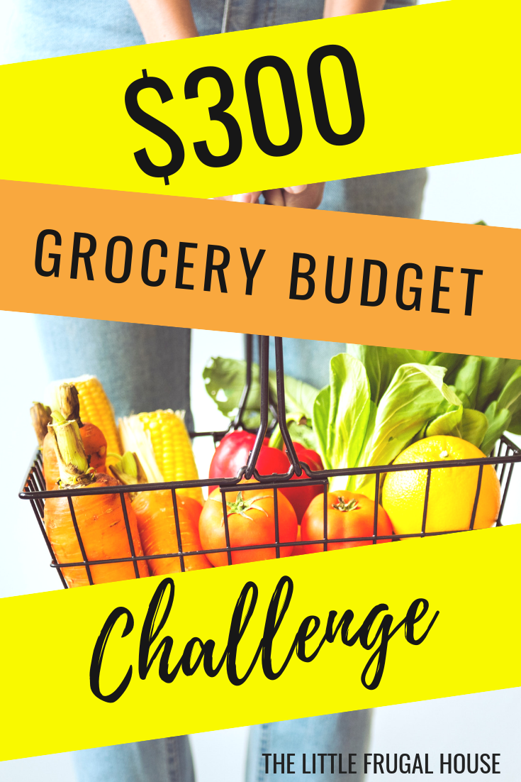 Ready to save money on groceries? Join me for a $300 grocery budget challenge. I'm ready to spend less at the grocery, save more, and get our grocery budget under control.