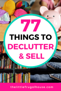Clean up the clutter around your home and find things to declutter and sell to make money. Take back your space and enjoy your home more, while finding extra cash to take a vacation, buy a new car, save for an emergency, or complete a home project.