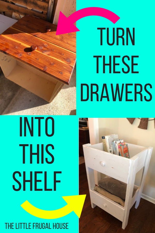 Repurposed clearance dresser drawers