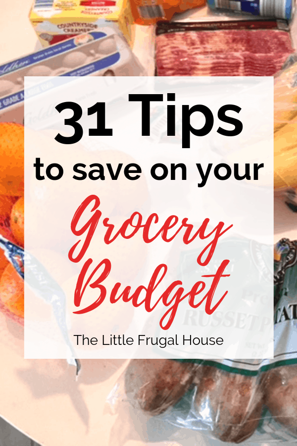 Learn how to save money on groceries with these 31 grocery saving tips that will help you stick to your grocery budget, spend less on food, and eat at home.