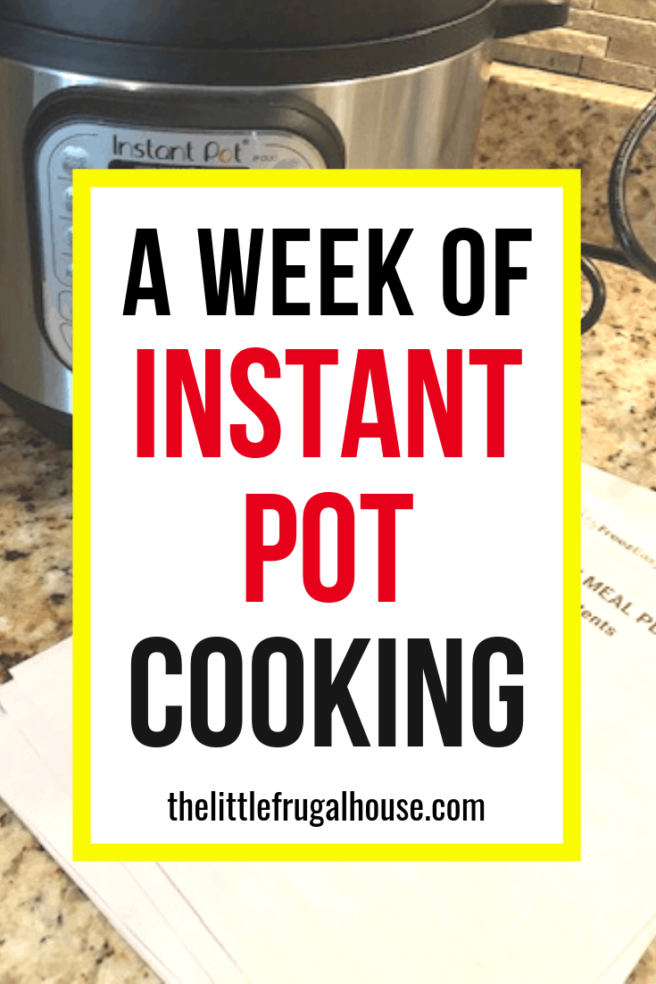 Plan a week of Instant Pot meals to make dinnertime easier, save money, and save a lot of time. Use your pressure cooker to make delicious meals in little time. These simple recipes and freezer meal instructions make cooking so much easier!