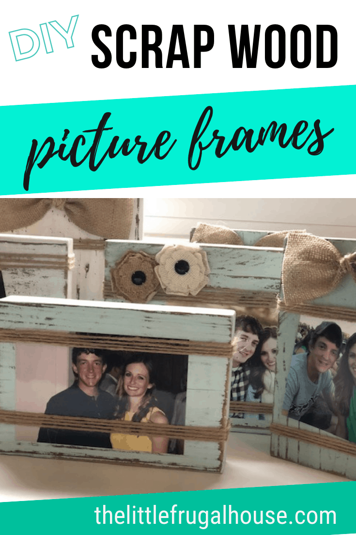 Looking for ideas to use scrap wood? This DIY scrap wood picture frames tutorial is the perfect cheap and easy craft project. You can make these to sell, give as gifts, or decorate your home.