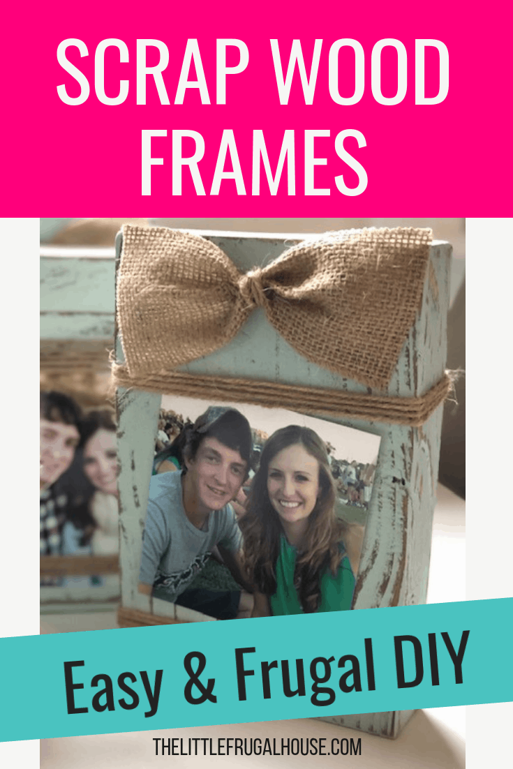 Looking for ideas to use scrap wood? This DIY scrap wood picture frames tutorial is the perfect cheap and easy craft project. You can make these to sell, give as gifts, or decorate your home.