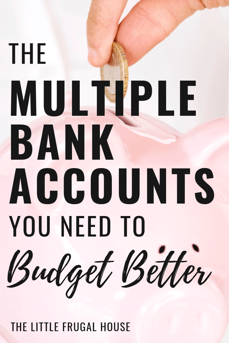 Make budgeting easier by setting up multiple bank accounts to organize your money and tell it where to go. Make every dollar count with this easy budgeting system that allows your to get your finances in order and be in control of your money.