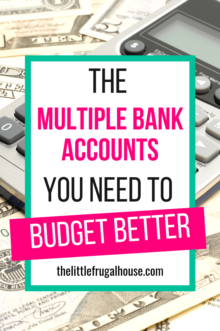 Make budgeting easier by setting up multiple bank accounts to organize your money and tell it where to go. Make every dollar count with this easy budgeting system that allows your to get your finances in order and be in control of your money.