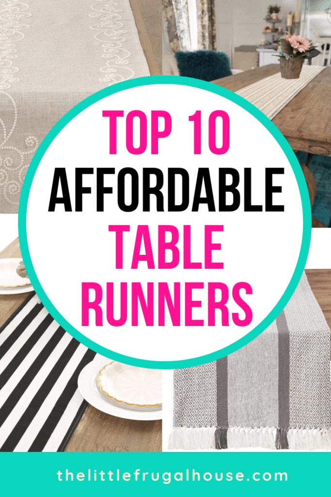 These affordable table runners are perfect for your style: farmhouse, modern, classic, elegant, or rustic. Look through these ideas for easy home updates!