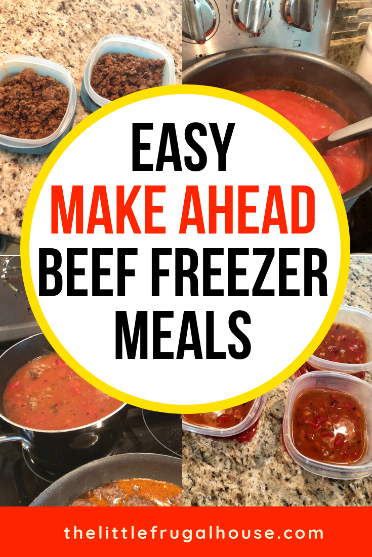 These easy make ahead beef freezer meals are perfect for busy nights when you don't want to cook. Save time and money with these frozen ground beef meals.