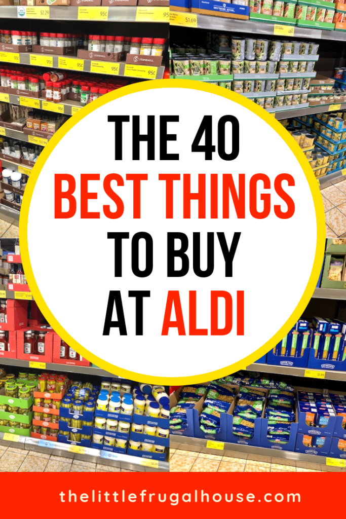 My favorite things to buy at Aldi. Learn what to buy and the must haves to cut your grocery budget, buy great food, and save time & money grocery shopping.