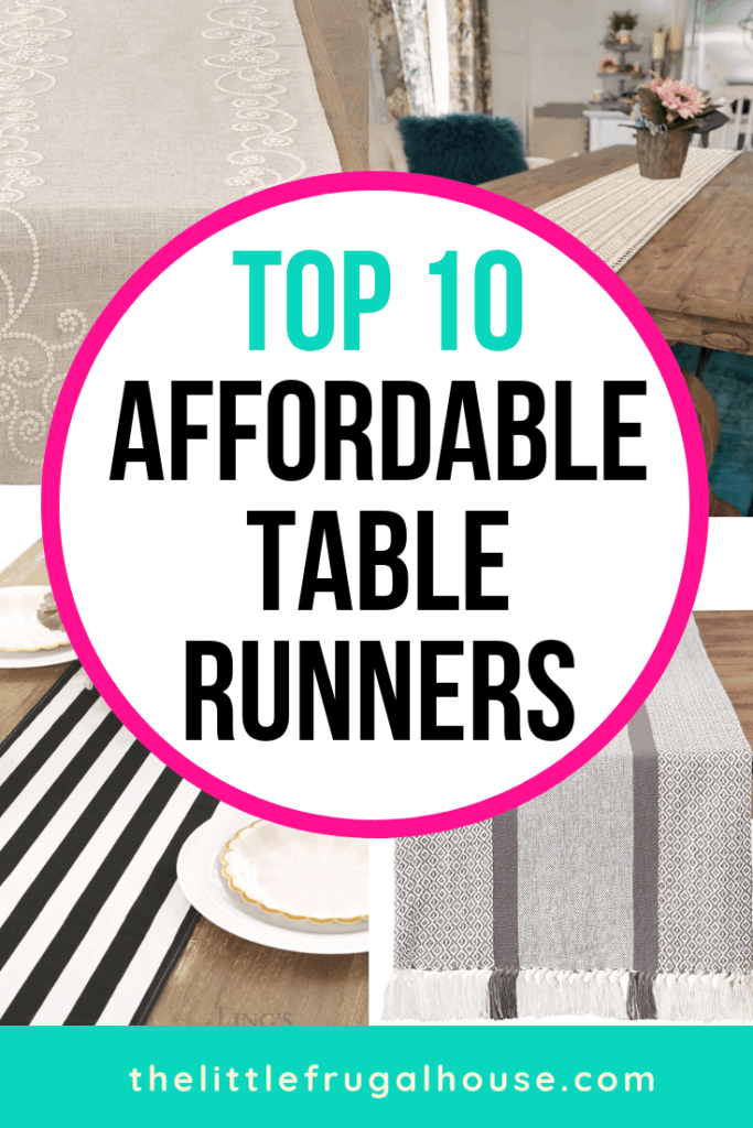 These affordable table runners are perfect for your style: farmhouse, modern, classic, elegant, or rustic. Look through these ideas for easy home updates!