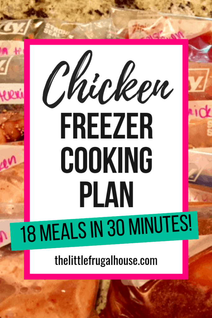 Chicken Freezer Cooking Plan: 18 Meals in 30 Minutes