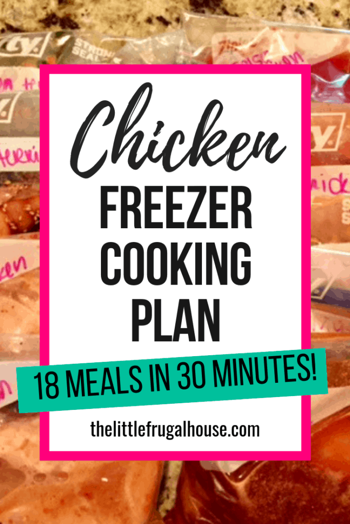 This chicken freezer cooking plan is full of easy recipes that make quick dinners. Get the shopping lists and plan and throw these in the crock pot!