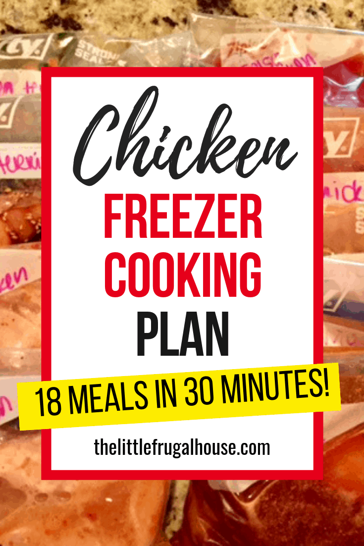 This chicken freezer cooking plan is full of easy recipes that make quick dinners. Get the shopping lists and plan and throw these in the crock pot!
