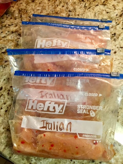 This chicken freezer cooking plan is full of easy recipes that make quick dinners. Get the shopping lists and plan and throw these in the crock pot!