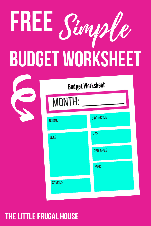 This free simple budget worksheet is the best free printable to help you track your budget. Get budget tips to create a home and life you love on a budget!