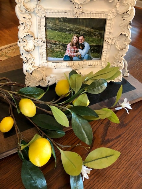 She found her main squeeze! This citrus bridal shower was so fun! Check out the party decorations, invitation, DIY banner sign, food and drink.