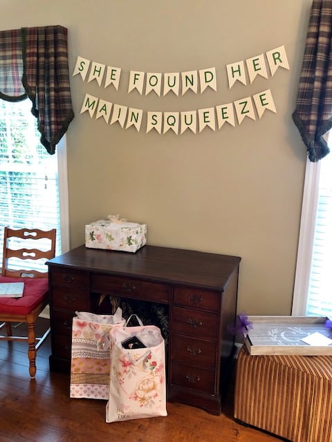 She found her main squeeze! This citrus bridal shower was so fun! Check out the party decorations, invitation, DIY banner sign, food and drink.