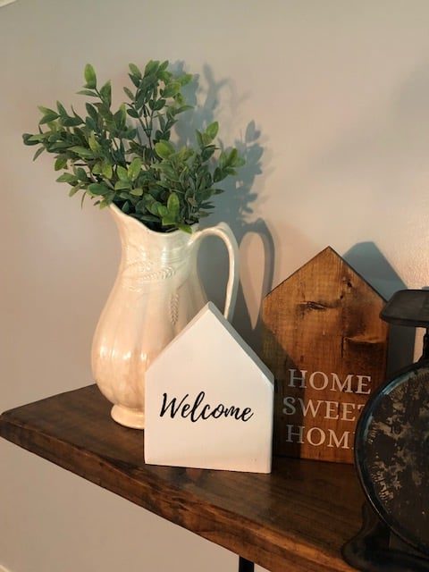 Make you own DIY wood house sign with this simple and frugal tutorial. So cute for farmhouse home decor or new wall art. Paint or stain these for a fun look