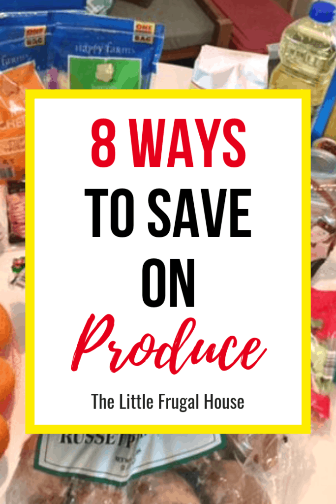 Read these 8 ways to save on produce to feed your family healthy dinners and save money on your grocery bill. Aldi and Kroger have great produce deals.

